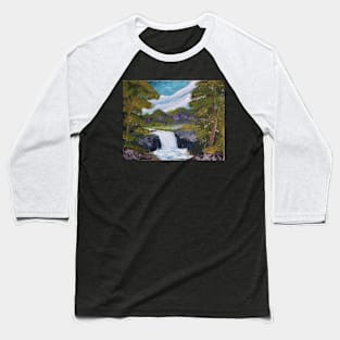 Evergreen Waterfall Baseball T-Shirt